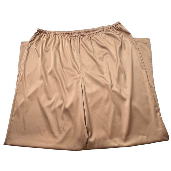 SKIMS Woven Shine Cami + Lounge Pants Set Pink Sand Womens 2X - Picture 8 of 14